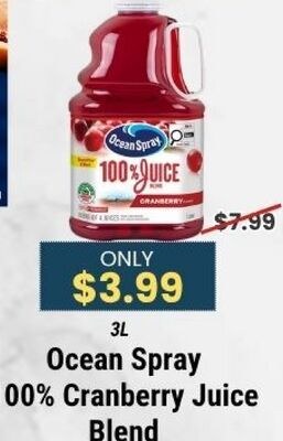 Ocean Spray 100% Cranberry Juice Blend