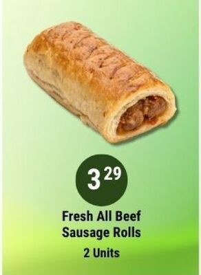 Fresh All Beef Sausage Rolls