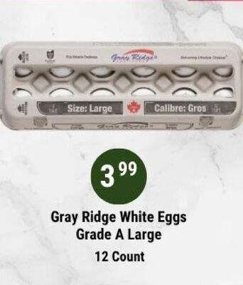 Gray Ridge White Eggs