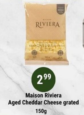 Maison Riviera Aged Cheddar Cheese grated