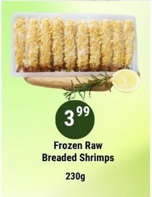 Frozen Raw Breaded Shrimps