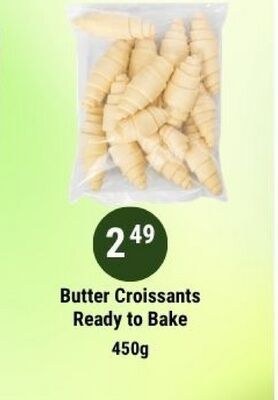Butter Croissants Ready to Bake
