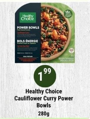 Healthy Choice Cauliflower Curry Power Bowls