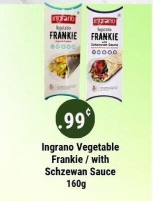 Ingrano Vegetable Frankie / with Schzewan Sauce