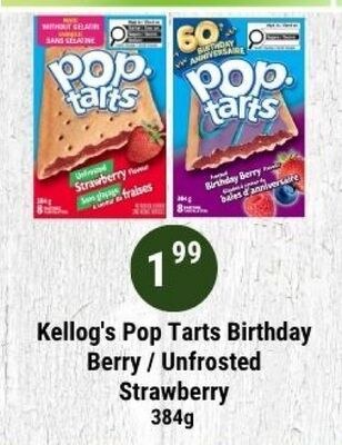 Kellog's Pop Tarts Birthday Berry / Unfrosted S…