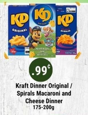 Kraft Dinner Original / Spirals Macaroni and Ch…