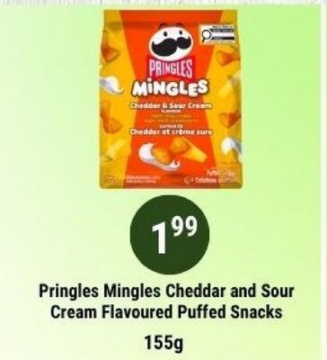 Pringles Mingles Cheddar and Sour Cream Flavour…