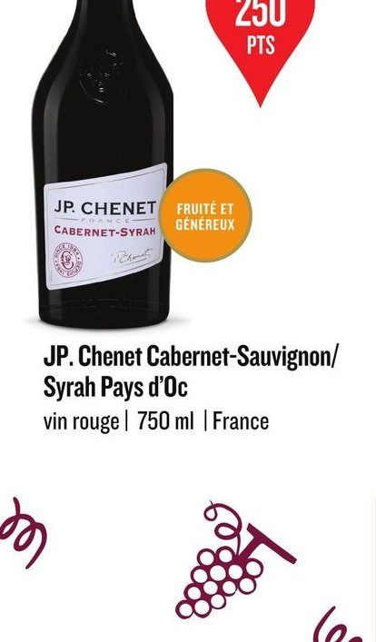 J.P. Chenet Cabernet-Sauvignon/Syrah Pays d'Oc