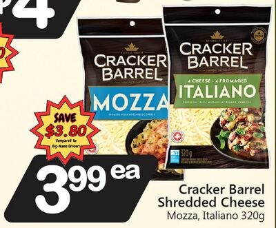 Cracker Barrel Shredded Cheese