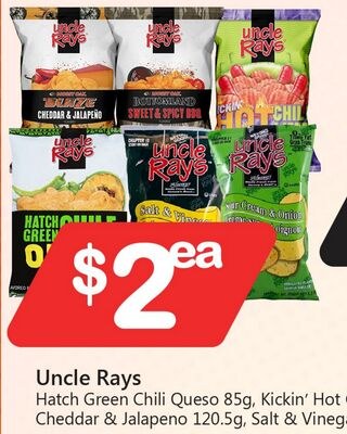 Uncle Rays Hatch Green Chili Queso 85g, Kickin'…