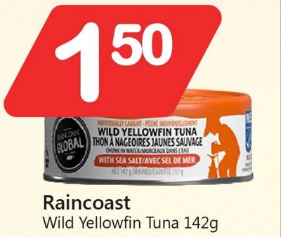 Raincoast Wild Yellowfin Tuna 142g