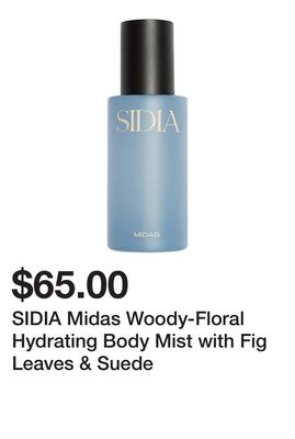 SIDIA Midas Woody-Floral Hydrating Body Mist wi…