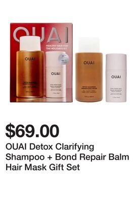 OUAI Detox Clarifying Shampoo + Bond Repair Bal…