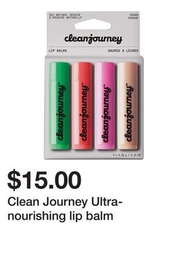 Clean Journey Ultra-nourishing lip balm