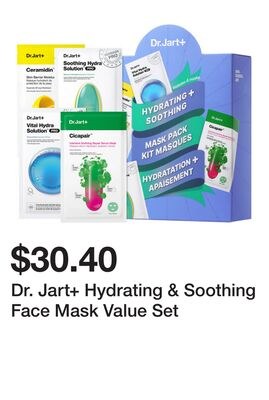 Dr. Jart+ Hydrating & Soothing Face Mask Value …