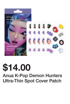 Anua K-Pop Demon Hunters Ultra-Thin Spot Cover …