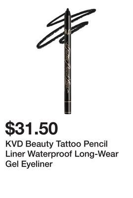 KVD Beauty Tattoo Pencil Liner Waterproof Long-…