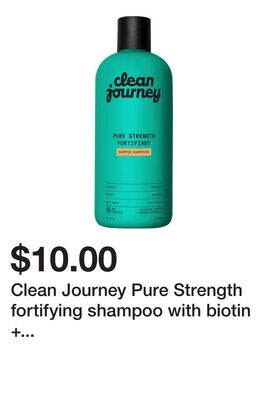 Clean Journey Pure Strength fortifying shampoo …