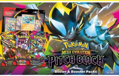 POKÉMON MEGA EVOLUTION PITCH BLACK Blister & Bo…
