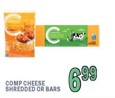 COMP CHEESE SHREDDED OR BARS