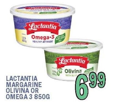 LACTANTIA MARGARINE OLIVINA OR OMEGA 3 850G