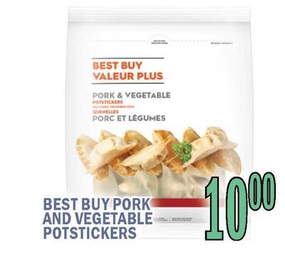 BEST BUY PORK AND VEGETABLE POTSTICKERS