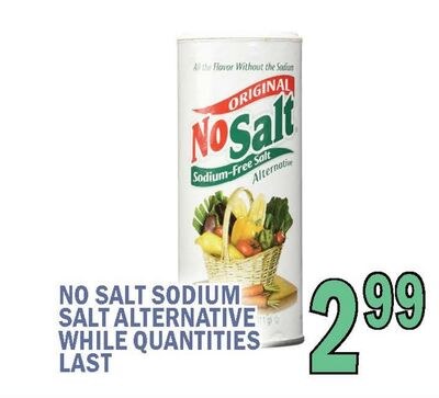 NO SALT SODIUM SALT ALTERNATIVE