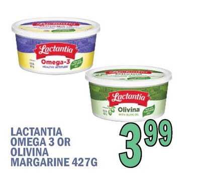 LACTANTIA OMEGA 3 OR OLIVINA MARGARINE 427G