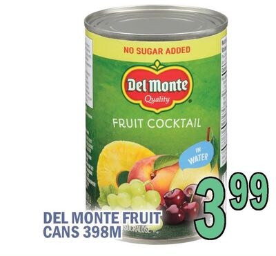 DEL MONTE FRUIT CANS