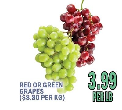 RED OR GREEN GRAPES