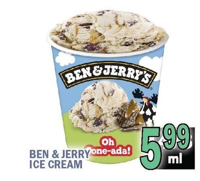BEN & JERRY ICE CREAM