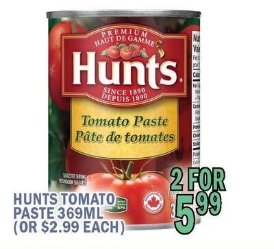 HUNTS TOMATO PASTE