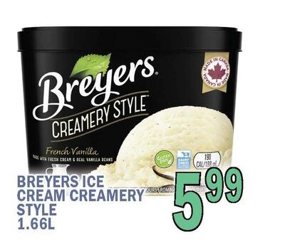 BREYERS ICE CREAM CREAMERY STYLE