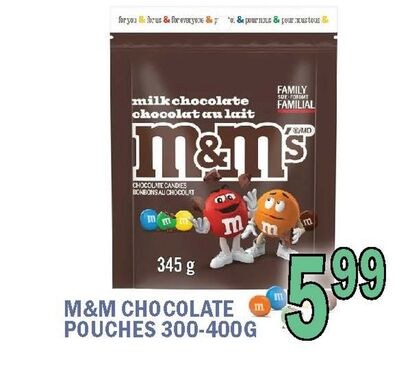 M&M CHOCOLATE POUCHES