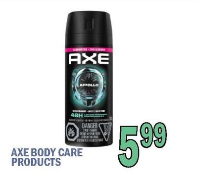 AXE BODY CARE PRODUCTS