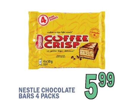 NESTLE CHOCOLATE BARS 4 PACKS