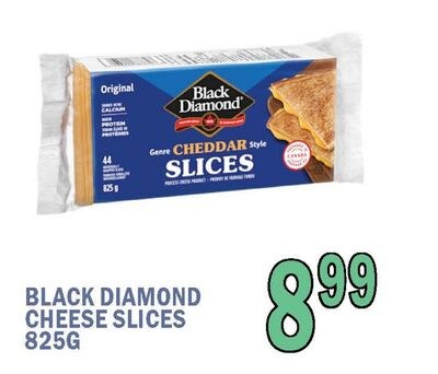 BLACK DIAMOND CHEESE SLICES 825G