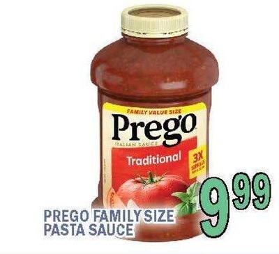 PREGO FAMILY SIZE PASTA SAUCE