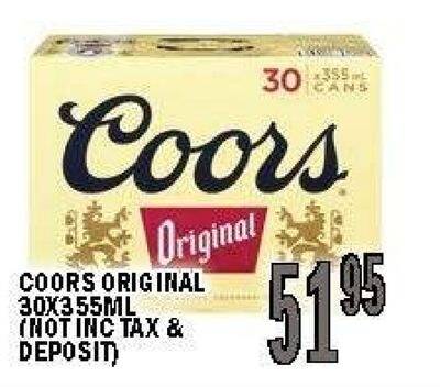 COORS ORIGINAL 30X355ML