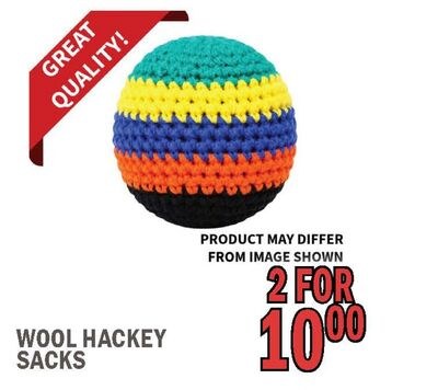 WOOL HACKEY SACKS