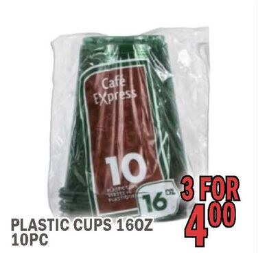 PLASTIC CUPS 16OZ