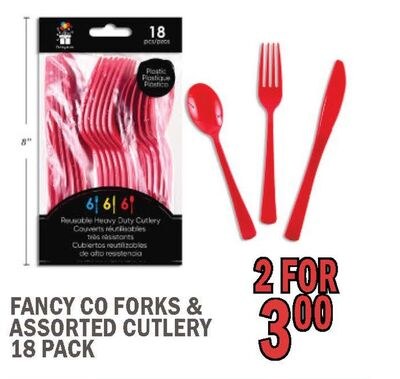 FANCY CO FORKS & ASSORTED CUTLERY
