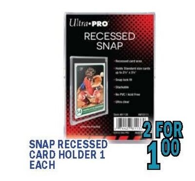 SNAP RECESSED CARD HOLDER