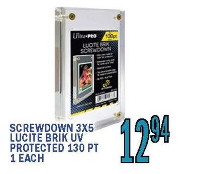 SCREWDOWN 3X5 LUCITE BRIK UV PROTECTED 130 PT
