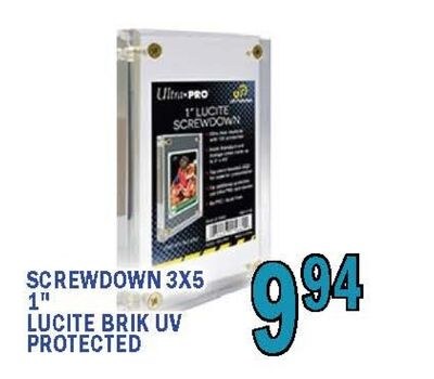 SCREWDOWN 3X5 1" LUCITE BRIK UV PROTECTED