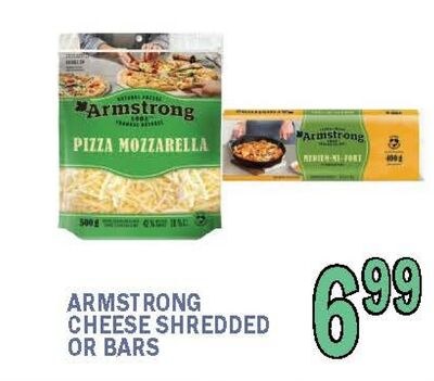 ARMSTRONG CHEESE SHREDDED OR BARS