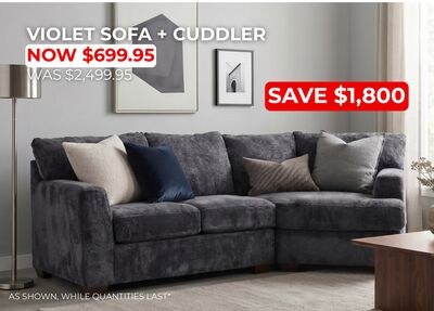VIOLET SOFA + CUDDLER