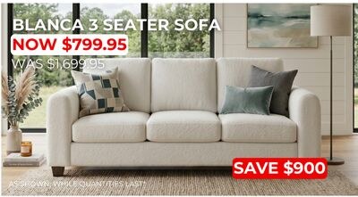 BLANCA 3 SEATER SOFA