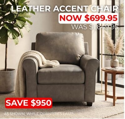 LEATHER ACCENT CHAIR