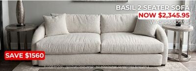 BASIL 2 SEATER SOFA